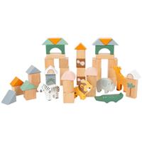 Small foot Wooden Building Blocks Safari activity toy wooden 12 m+ 50 pc