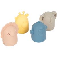 Small foot Silicone Bath Toy Set bath toy 12m+ 4 pc