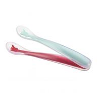 Sophie La Girafe Vulli Silicone Spoons spoon for children Red/ Blue 4m+ 2 pc