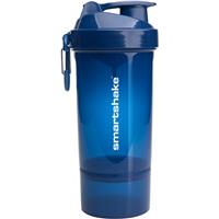 Smartshake Original2GO ONE sports shaker + container colour Navy Blue 800 ml