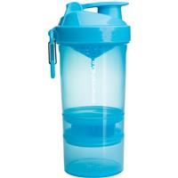 Smartshake Original2GO sports shaker + container colour Neon Blue 600 ml