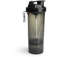 Smartshake Slim sports shaker + container colour Black 500 ml