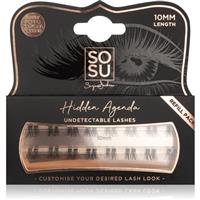 SOSU Cosmetics Hidden Agenda Undetectable Lashes knott-free individual cluster lashes 10 mm