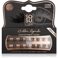 SOSU Cosmetics Hidden Agenda Undetectable Lashes knott-free individual cluster lashes 12 mm