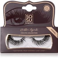 SOSU Cosmetics Hidden Agenda Fox Eye Collection false eyelashes shade Feral 1 pc