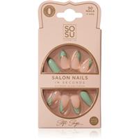 SOSU Cosmetics Salon Nails false nails shade Soft Sage 30 pc