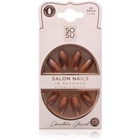 SOSU Cosmetics Salon Nails false nails shade Chocolate Glazed 24 pc