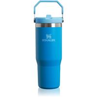 Stanley IceFlow Flip Straw Tumbler stainless steel water bottle Azure 890 ml