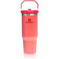 Stanley IceFlow Flip Straw Tumbler stainless steel water bottle Hot Coral 890 ml