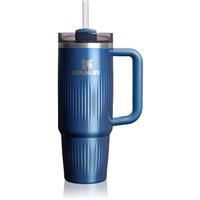 Stanley Quencher H2.O FlowState Fluted Tumbler stainless steel tumbler with straw medium Glacial Blue Shine 890 ml