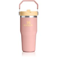 Stanley IceFlow Flip Straw 2.0 Tumbler stainless steel insulated flask Peach Rose 410 ml