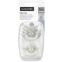 Suavinex Wild & Free Night & Day dummy Grey 2 pc