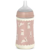 Suavinex Wonderland SX Pro Physiological Anti-Colic baby bottle M Medium Flow 3 m+ Pink Bunny 270 ml