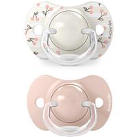 Suavinex Birdies Anatomical Silicone 0-6m dummy Pink 2 pc
