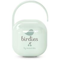 Suavinex Birdies Pacifier Holder dummy box Green 1 pc