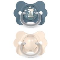 Suavinex Butterfly Wonderland SX Pro Physiological 6-18 m dummy Blue+Cream 2 pc
