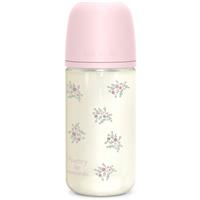 Suavinex Poetry SX Pro Physiological Glass M glass baby bottle 3 m+ Medium Flow - Pink 1 pc