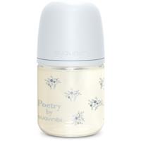 Suavinex Poetry SX Pro Physiological S glass baby bottle 0 m+ Slow Flow - Blue 120 ml