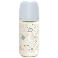 Suavinex Wonderland SX Pro Physiological Anti-Colic Glass glass baby bottle M Medium Flow 3 m+ Liberty Blue 240 ml