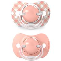Suavinex Wild & Free Anatomical Silicone 0-6m dummy Pink 2 pc