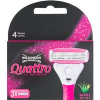 Wilkinson Sword Quattro for Women Aloe & Vit. E replacement blades 3 pc