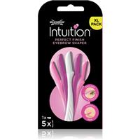 Wilkinson Sword Intuition Perfect Finish Eyebrow Shaper razor for eyebrows 5 pc