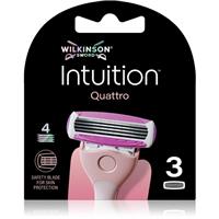 Wilkinson Sword Intuition Quattro spare heads 3 pc