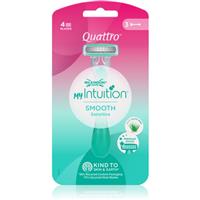 Wilkinson Sword Quattro for Women My Intuition Smooth disposable razors Aloe and Vitamin E 3 pc