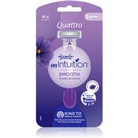 Wilkinson Sword Quattro for Women My Intuition Smooth disposable razors Violet Blooms 3 pc