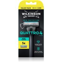 Wilkinson Sword Quattro shaver + spare blades 9 pcs