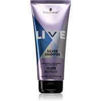 Schwarzkopf LIVE Silver purifying shampoo neutralising yellow tones 200 ml