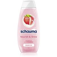 Schwarzkopf Schauma Nourish & Shine strengthening shampoo for damaged hair with strawberry aroma 400 ml