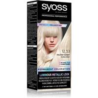 Syoss Color Metallic Collection permanent hair dye shade 12_53 Platinum Pearl 1 pc