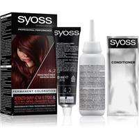 Syoss Permanent Color permanent hair dye shade 4_2 Mahogany Red 1 pc