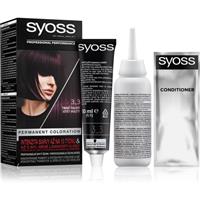 Syoss Permanent Color permanent hair dye shade 3_3 Dark Violet 1 pc