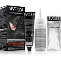 Syoss Permanent Color permanent hair dye shade 1_1 Black 1 pc