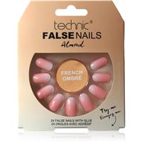 Technic Cosmetics False Nails Almond false nails French Ombr 24 pc