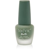 Technic Cosmetics Matte Nail Varnish long-lasting nail polish with matt effect shade Green Whit Envy 12 ml