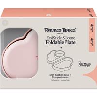 Tommee Tippee EasiStick Silicone Foldable Plate lunch box 4m+ Pink 1 pc