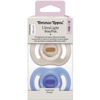 Tommee Tippee Ultra Light Stay Put 6-18 m dummy Boy 2 pc
