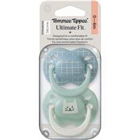Tommee Tippee Ultimate Fit 0-6m dummy Boy 2 pc