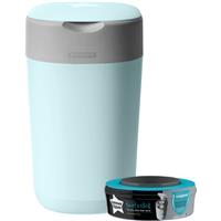 Tommee Tippee Twist & Click Blue nappy bin + bin refill cassette 1 pc