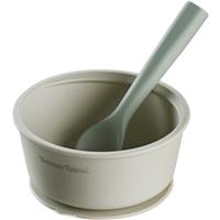 Tommee Tippee EasiStick Silicone Bowl & Spoon silicone bowl with suction cup 4m+ Green 1 pc