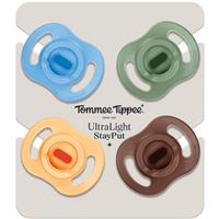 Tommee Tippee Ultra Light Stay Put 18-36m dummy Boy 4 pc