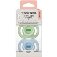 Tommee Tippee Ultra Light Stay Put 0-6 m dummy Boy 2 pc