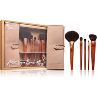 Too Cool For School Artist Vegan Brush Set makeup brush set with a pouch