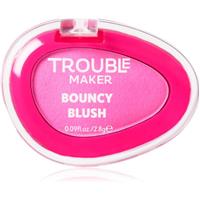 Trouble Maker Bouncy Blush powder blusher shade Bounce Hot Pink 2.8 g