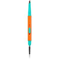 Trouble Maker Feral Brow Blade eyebrow pencil with 2-in-1 brush shade Dark Brown 0.12 g