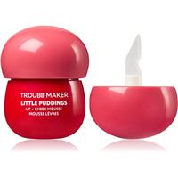 Trouble Maker Little Pudding Lip + Cheek Mousse multi-purpose makeup for lips and face shade Bunny Baby Pink 5 g