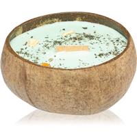 Tropicandle Lime, Basil & Mandarin scented candle with wooden wick 350 ml